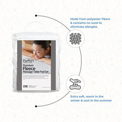 ForPro Face Rest Cover closeup shows soft texture and fit.