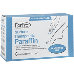 ForPro Nurture fragrance-free packaging highlights unscented paraffin for sensitive skin.