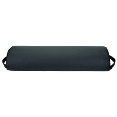 ForPro Premium Jumbo Half-Round Bolster Pillow under-knees use demonstrates leg support during massage.