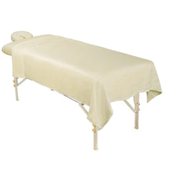 ForPro Premium Massage Sheet Set Natural laid out to show a 3-piece configuration.