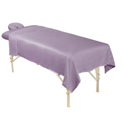 ForPro massage face rest cover in lavender provides snug fit and easy maintenance.