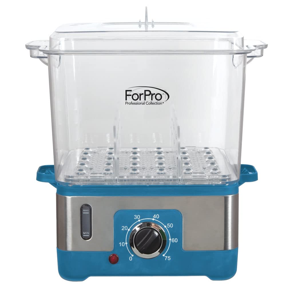ForPro Professional Collection XL hot towel steamer front view showing compact spa-grade efficiency