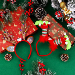 Fovths Christmas tree headband elevates a bright seasonal look during celebrations and events.