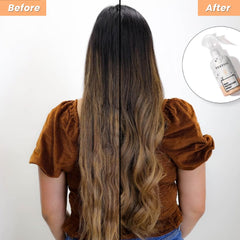 FoxyBae mist on hair demonstrating frizz control and smooth finish