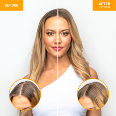 FoxyBae Hydrating Dry Shampoo shows no white residue for all hair colors.