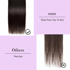 fphko double weft bundles highlighted for durability and fullness