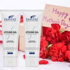 FRAGFRE Firm Hold Hair Gel anti-humidity graphic highlights reliable hold.