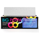 Framar Big Poppa Silver pop-up foil dispense for fast sectioning at the chair.