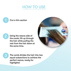 FRAMAR Dreamweaver pastel highlight comb set 3 emphasizes versatile sizing for various foiling techniques.