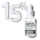 FRANKLY Niacinamide 15% + Zinc Bead Serum Jumbo bottle for daily, oil-free use