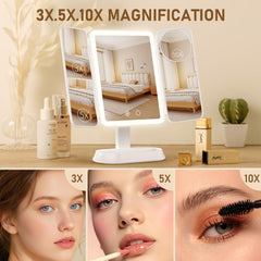FRANO mirror includes a detachable 10x magnet for close-up precision.