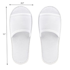 Frcctre open-toe cotton spa slippers highlight comfort for home or travel.