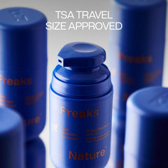 Freaks of Nature product demonstrating 40-minute water resistance during activity