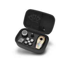 Freebird FlexSeries Travel Case water-resistant shell protecting shaver and accessories during travel.
