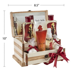 Freida and Joe vanilla bath salts — soothing aroma for bath ritual.
