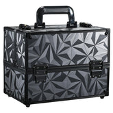 FRENESSA makeup train case in closed view showing compact portable design