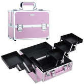FRENESSA makeup train case large open tray for quick access to cosmetics