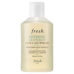 Fresh Hesperides Grapefruit shower-lather conveys uplifting citrus aroma for refreshed skin.