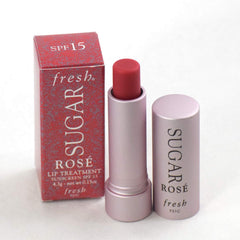 Fresh Sugar Lip Treatment SPF 15 Rose texture closeup reveals creamy moisture.