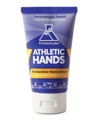 Friction Labs Athletic Hands product shot showcasing non-greasy, fast-absorbing hand cream for athletes.