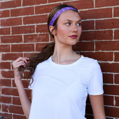 FROG SAC headbands with non-slip velvet lining stay in place during sports