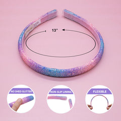 FROG SAC glitter headbands gold shimmer for festive accents