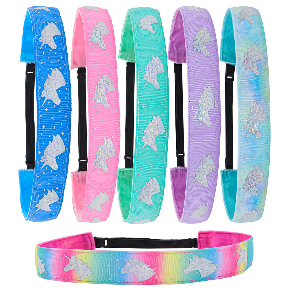 FROG SAC unicorn headbands adjustable back fit kids comfortably for long wear