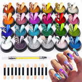 FSpronail chrome powder kit with 24 jars for bold mirror nails