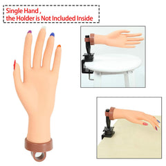 FU SHEN mannequin hand for nails practice, durable and reusable for repeated design sessions.