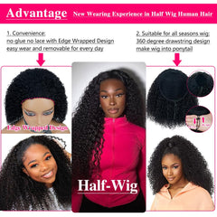 Fuduete seamless headband wig demonstrates glueless wear for quick styling