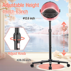 Fuehomue pro hooded dryer with digital display enables precise timing.