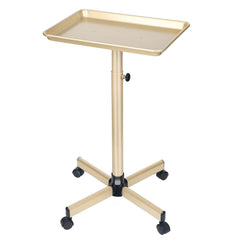 Fuehomue salon tray on wheels - Champagne Gold for mobile treatment setups