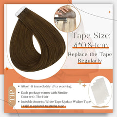 Full Shine adhesive tape close-up highlights strong, hypoallergenic bond for secure wear