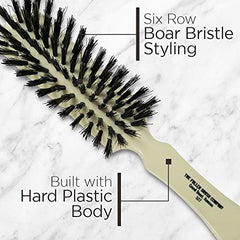 Fuller Brush Lustre boar bristles close-up demonstrating gentle cleansing and conditioning.