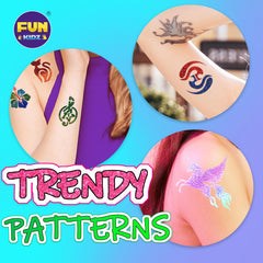 FunKidz glitter tattoo glue pot adds sparkle to designs