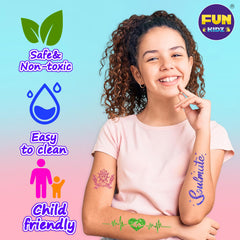 FunKidz six metallic color markers for bold skin art