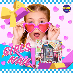 FUN KIDZ Four-style fake nails showcase imaginative manicures for pretend play