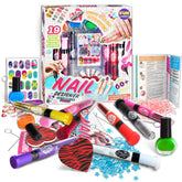 FUN KIDZ Nail Polish Pens Kit main set shows a colorful at-home manicure studio for kids