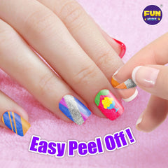FUN KIDZ nail studio kit components laid out to spark mini manicure playtime and social sharing.