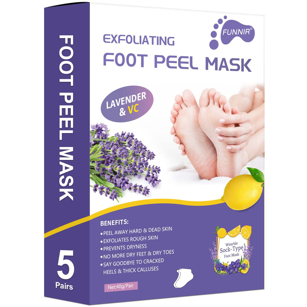 FUNNIR Foot Peeling Mask wearable design enables easy, mess-free application.