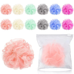 Funnymoom travel loofah with case, compact 25g for easy on-the-go cleansing.