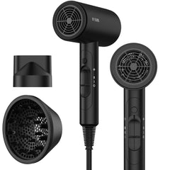 FUNTIN hair dryer with ionic ceramic technology for fast, frizz-free drying.