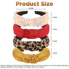 Funtopia solid-color headband black sleek finish for evening wear