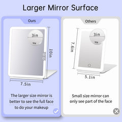 FUNTOUCH detachable 10x magnifying mirror for precise brow shaping.