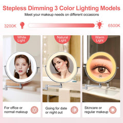FUNTOUCH three-color lighting helps preview makeup in different environments