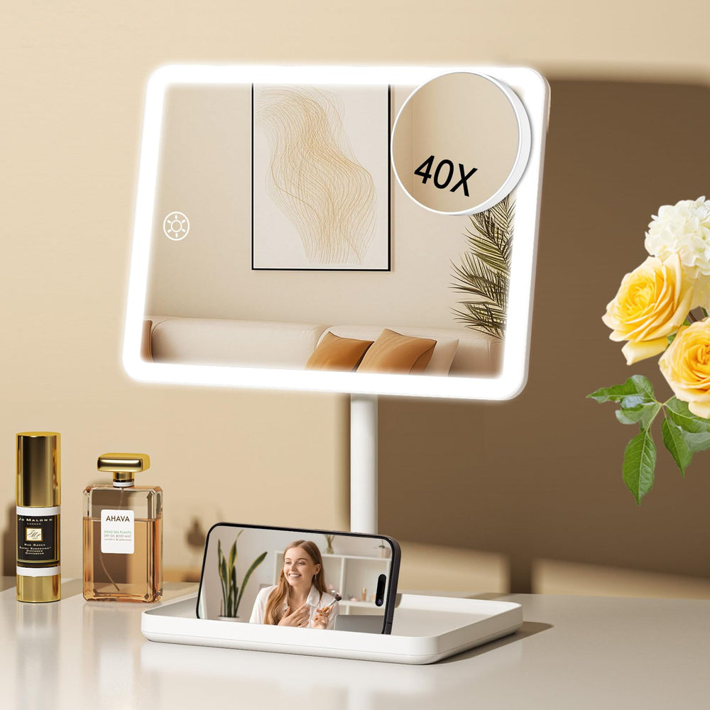 FUNTOUCH vanity mirror with lights for clear makeup application