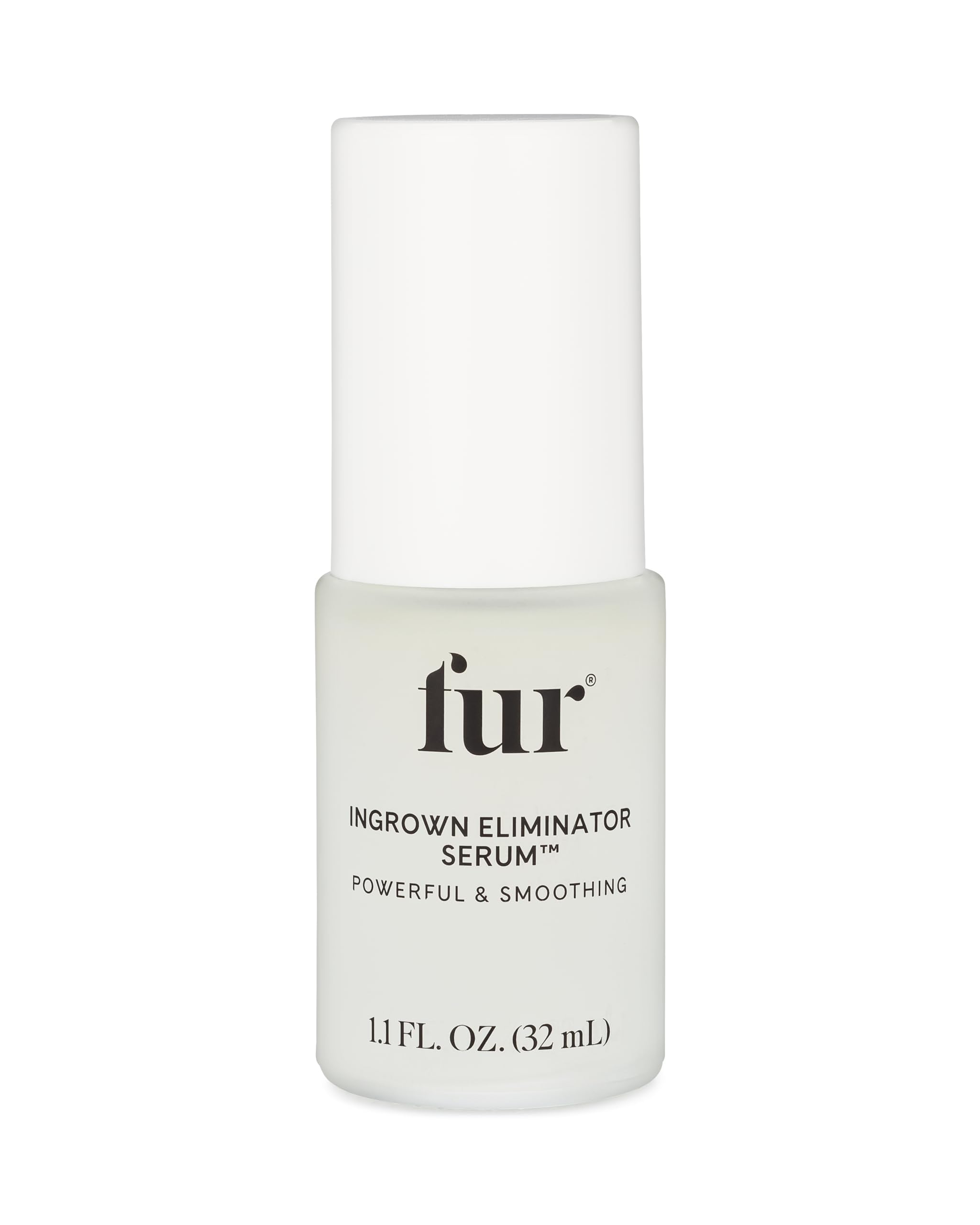 Fur Ingrown Eliminator Serum bottle front view for post-hair removal care and smoother skin.