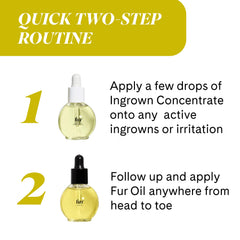 Fur Ingrown Hair Care Duo two-step routine image highlighting preventive care
