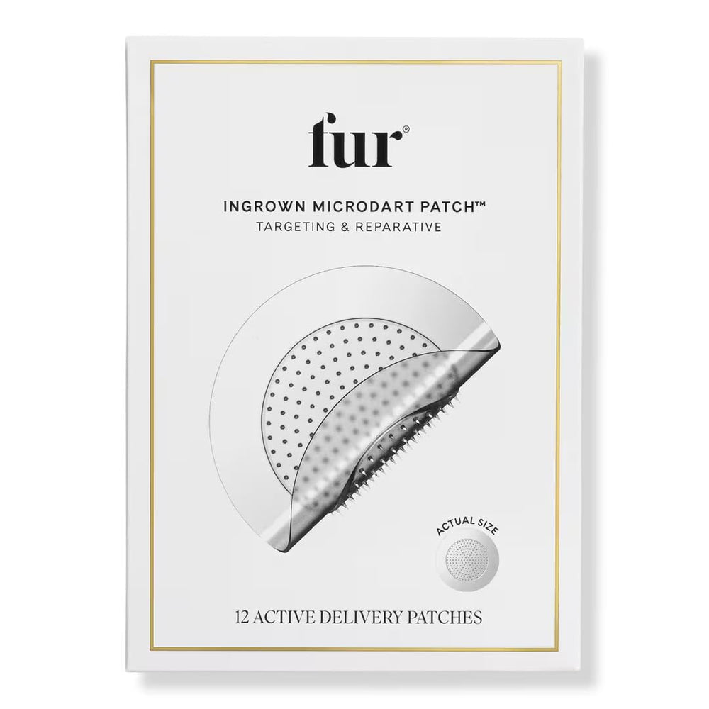 Fur Ingrown Microdart Patches packaging for easy at-home care.