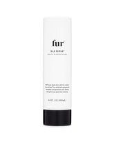 Fur Silk Scrub bottle with pump, signaling easy exfoliation for smoother skin.
